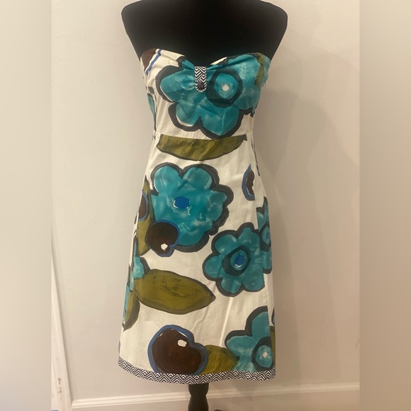 Maeve Ariyeh Floral Strapless Dress from Anthropologie - Picture 5 of 11